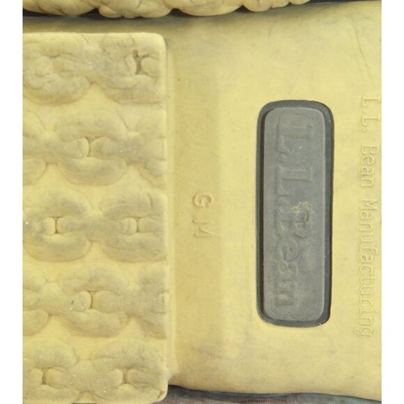 LL Bean Lace Up Unlined Ankle Duck Boots Brown Leather Size 9 M - Picture 8 of 10